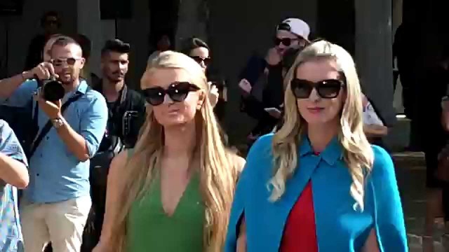 'Paris & Nicky HILTON @ France Fashion Week 30 September 2014 / Valentino'