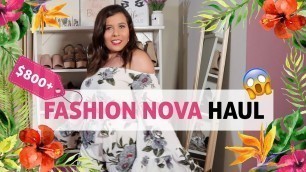 'HUGE $800 Fashion Nova Try-On Haul | HONEST REVIEW 