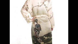 'Kimono style dress inspired by Vincent\'s Courtesan.'