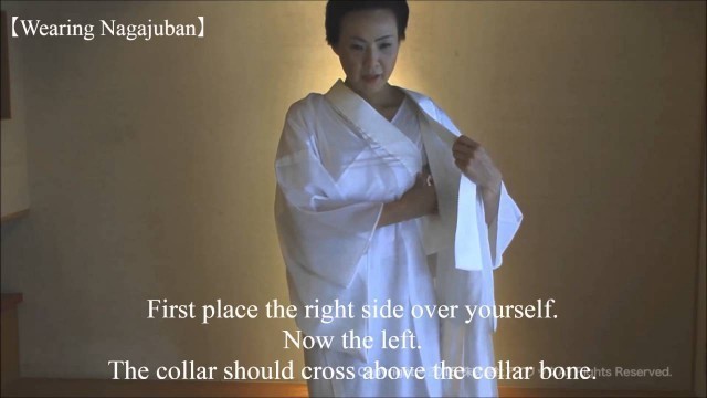 'KITSUKE/ How to wear Kimono 【Part.1】----putting on Japanese undergarment( ＾∀＾)'