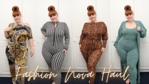 'FASHION NOVA CURVE JUMPSUIT TRY ON HAUL'