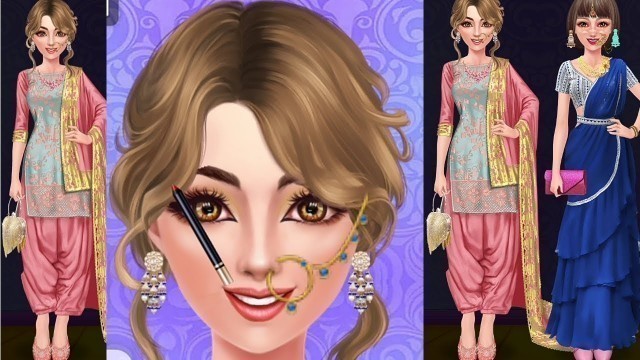 'fashion show makeup and dress game 28 | Indian style make up and dressup game | Play on Barbie games'