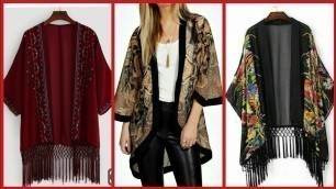 'Latest Shrugs And Cardigan Collection For Girls//Kimono Jackets Style 2019'