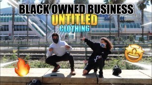 'Untitled Clothing Interview with Omari! (BLACK OWNED BUISNESS)'