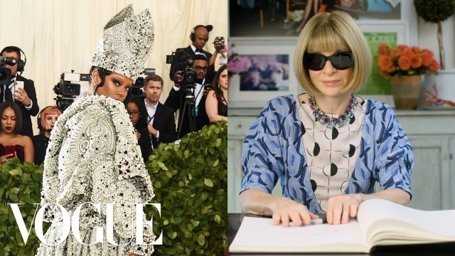 'Anna Wintour Breaks Down 13 Met Gala Looks From 1974 to Now | Life in Looks | Vogue'