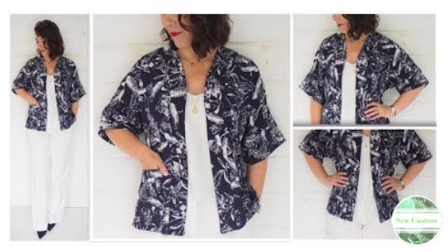 'How I Sewed my Kimono Style Jacket'