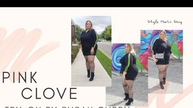 'Fall Plus Size Fashion with Pink Clove UK - Edgy LBD'