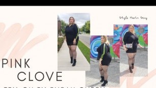 'Fall Plus Size Fashion with Pink Clove UK - Edgy LBD'