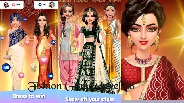 'Indian wedding stylist || girl fashion show game Level 68 #girlgames #msqweddingdesign'