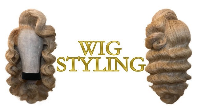 '【Wig Styling Tutorial 】Side Parting high Volume Marcel Wave. Drag Queen. Fashion Hair. Vintage. Wig'