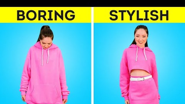 'Amazing Clothing Hacks to Look Trendy|| Clothes Transformation Hacks You\'ll Like'