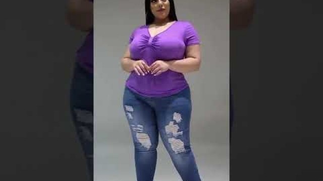 'Fashion Ripped Jeans For Women Scratch Denim | Plus Size Scratch Denim | #shorts #youtubeshorts'