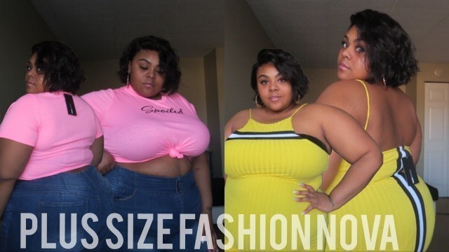 'SPRING PLUS SIZE Fashion Nova Try On Haul| MJ GLAM'