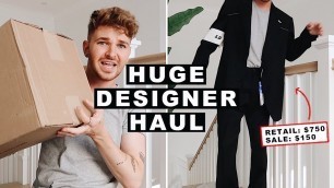 'HUGE MENS DESIGNER CLOTHING HAUL + UNBOXING - Acne Studios, Margiela + MORE // Imdrewscott'