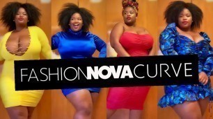 'FASHIONNOVA Curve Ruched Mini Dresses Haul on a size 18/ 1x | Oyama Botha | South African Youtuber |'