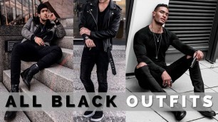 'All Black Outfit Ideas For Men | All Black | Black Shirt'