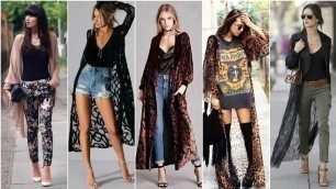 'Trendy Kimono Cardigan Outfit Ideas Lookbook 2020 | Summer and Autumn Outfit Ideas Womens | Kimono'