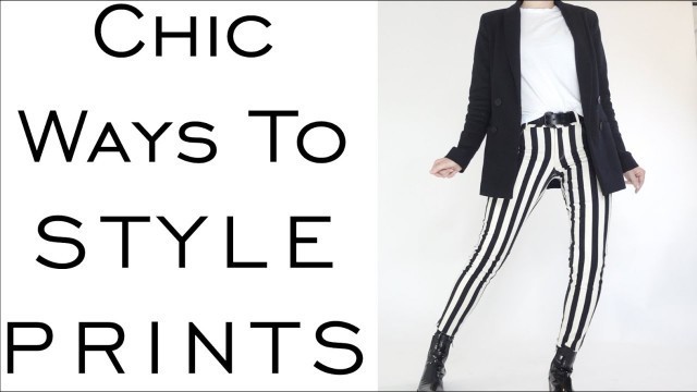 'Style Prints in a Minimalist Chic Way / Outfit Inspiration / Edgy / Pinterest / Emily Wheatley'