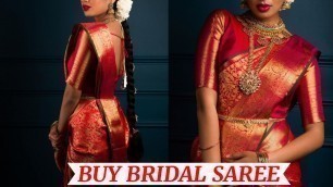 'Bridal/Wedding Silk Saree 2020 – 21|Bridal Silk Saree||Chic Fashion|CF'