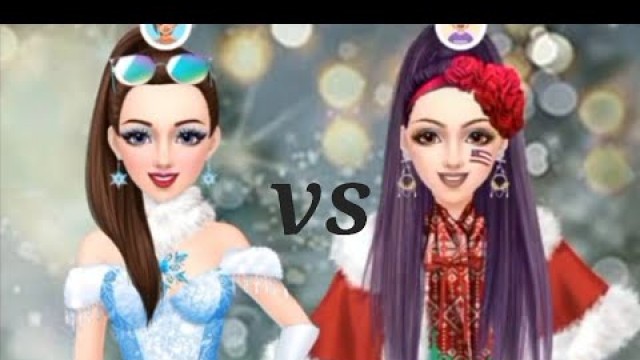 'white Christmas⛄ dressup and makeup compition #fashionshow'