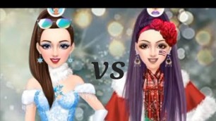 'white Christmas⛄ dressup and makeup compition #fashionshow'