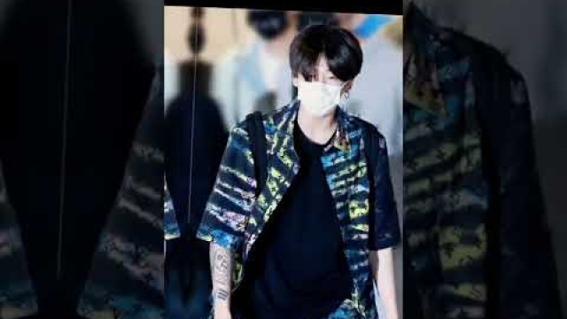 'Jungkook airport fashion#short #youtubeshorts#like #love#bts#trending #army#jungkook#foryou #shorts'