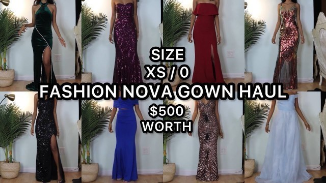 '$500 WORTH OF FASHION NOVA GOWNS! SIZE XS (9) PROM FORMAL LONG DRESSES SLIM PETITE SKINNY GIRL / 0'