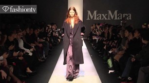 'Max Mara Fall/Winter 2013-14 FULL SHOW | Milan Fashion Week MFW | FashionTV'