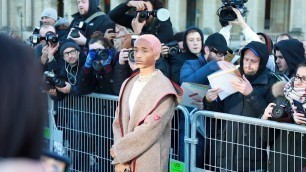 'Jaden Smith at Louis Vuitton fashion show at the Louvre Paris'