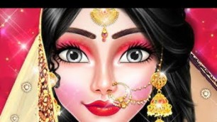 'Indian Girl Wedding Salon 2021 | Princess Fashion Salon Game | Royal princess MakeUp Video #Wedding'