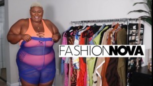 'FASHION NOVA CURVE SWIM HAUL #MJSWIM // PLUS SIZE & CURVY TRY ON HAUL // 3X'