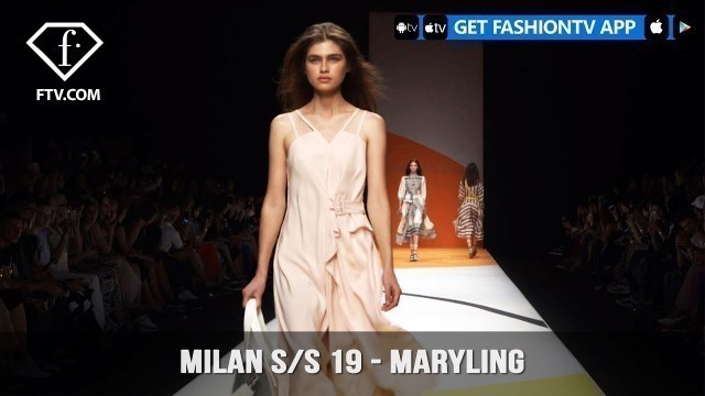 'Maryling Milan Fashion Week Spring/Summer 2019  | FashionTV | FTV'