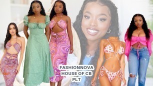 'FASHIONNOVA, HOUSE OF CB SUMMER TRY ON HAUL | Rate my Vacation Outfits | UK SIZE 12'