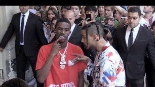 'Quincy Brown and Christian Combs at the Louis Vuitton Menswear Fashion Show in Paris'