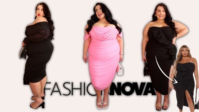 'grown and sexy Valentine’s Day dresses by Fashion Nova Curve | a plus size try on haul'