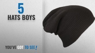 'Top 10 Hats Boys [2018]: MB Oversized Baggy Fit Slouch Style Beanie Beany Cap - 6 New Colours'