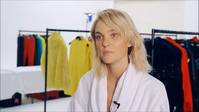 'Caroline Trentini in Versace Autumn Winter 2015 Campaign  Behind the scenes'