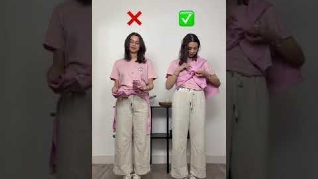 'Clothing fashion hacks that will change your life #shorts   | Strawberry'