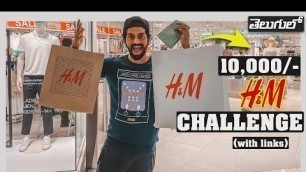 'My 10,000/- H&M Shopping Haul Challenge With Links || Mens fashion in Telugu || Aye jude'