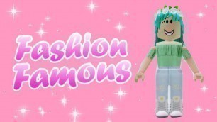 'Playing Fashion Famous Roblox'