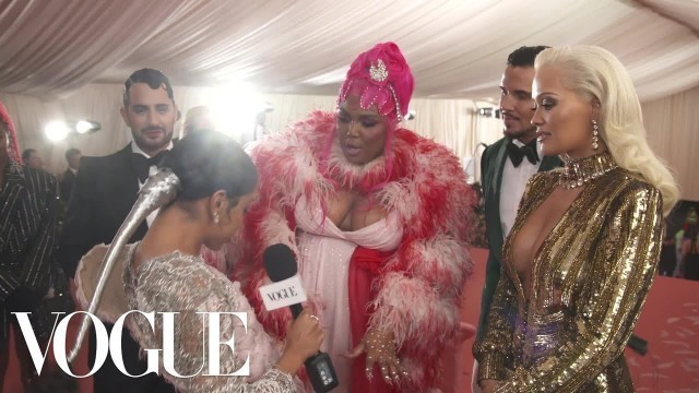 'Rita Ora & Lizzo on Their Glamorous Met Gala Looks | Met Gala 2019 With Liza Koshy | Vogue'