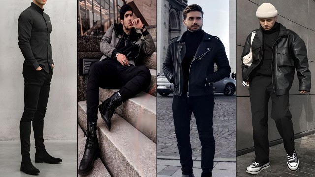 '15 All Black Outfit Ideas In 2022 For Men | Men\'s Fashion 2022 | Black Shirt'