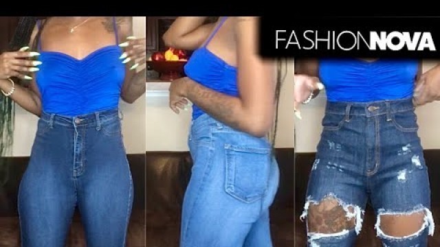 'FASHION NOVA JEANS TRY ON HAUL || SKINNY GIRL / SLIM THICK EDITION 