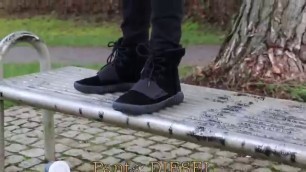 'YEEZY 750 BOOST (black) OUTFITS ! Mens Fashion'