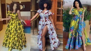 'African Fashion: Maxi Dress Styles | Ankara Flowing Gown Designs for Ladies | Latest 2021 fashion'