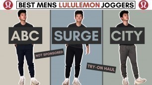 'Best Lululemon Mens Joggers Explained (ABC, Surge, City Sweat)'