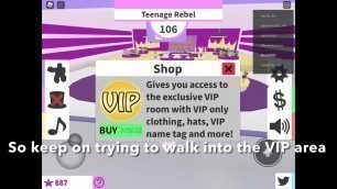 'How to get into the Vip area IN FASHION FAMOUS ROBLOX'