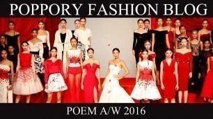 'POEM | Autumn Winter 2016 | VDO BY POPPORY FASHION BLOG'