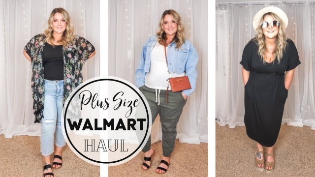 'PLUS SIZE WALMART HAUL | PLUS PLUS SIZE SPRING + SUMMER OUTFITS 2022 | Jeans, Dresses, Shorts'