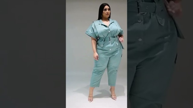 'Plus Size Western Jumpsuit | Western Fashion|#fashion #fashiondesign #shorts #youtubeshorts #dress'